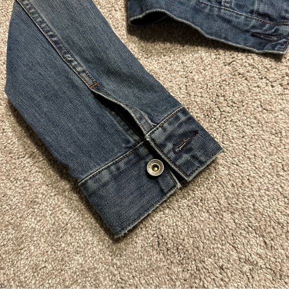 Crop denim jean jacket // Denim Factory women size S - Picture 7 of 9